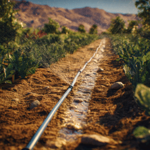 Drip Tape Irrigation Close-up
