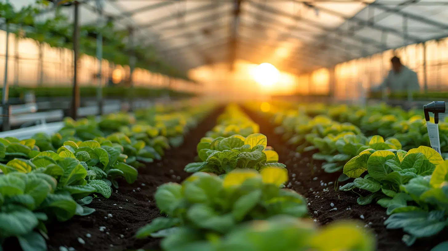 Fertigation system with drip tape irrigation in a commercial greenhouse