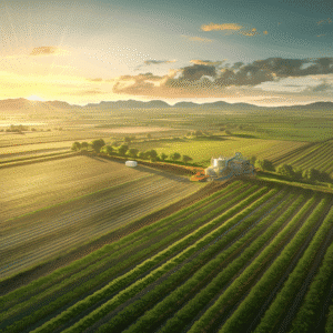 Automated fertigation system operating on a large open-field farm
