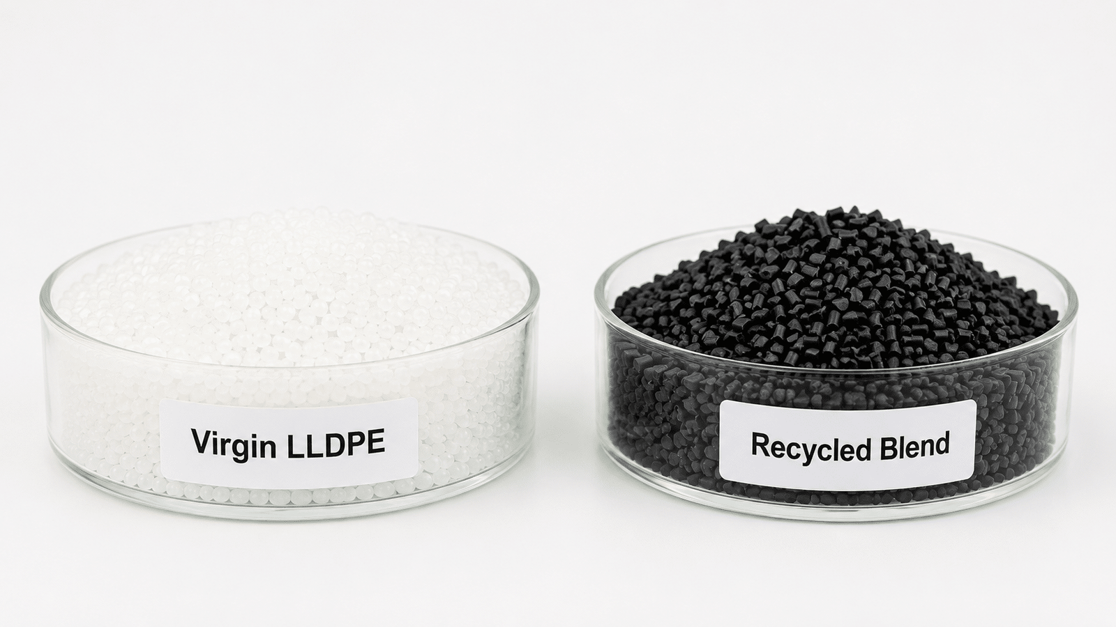 drip tape supplier virgin LLDPE vs recycled material raw material quality comparison